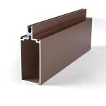 wood grain Glazed Aluminum Curtain Wall Framing Thermal Break for sale