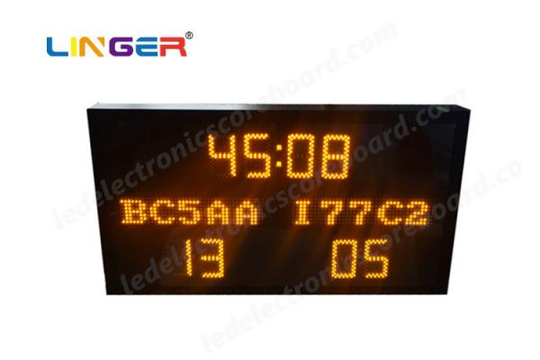 Multi Functional Led Electronic Scoreboard Football With Iron / Steel Frame