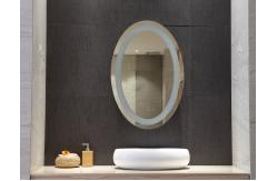 China Versatile Large Round Mirror With Lights Frameless Space Saving Stylish supplier