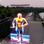 LED drone mounted magic carpet screen Stage banner advertising display LED screen for sale