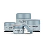 Eco Friendly Polypropylene 0.35oz Plastic Cosmetic Jars With Lids for sale