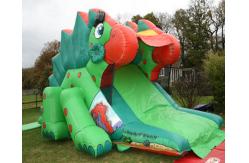 China Toddler Inflatable Dinosaur Dry Slide Playground Pvc Combo Bounce Toboggan supplier
