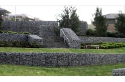 China 80x100mm Double Twist Wire Mesh PVC Coated Gabion Sack supplier