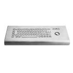 IP65 vandal proof metal wall-mounted kiosk keyboard with optical trackball
