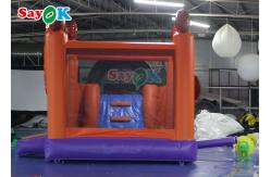 China Halloween Pumpkin Inflatable Jumping Castle With Slide Combo supplier