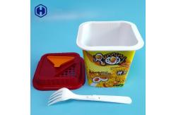 China 92MM PP Japanese Ramen Noodle IML Cup With Holes supplier