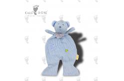 China 35 X 19cm Polar Bear Towel Stripe Plush Bear Baby Security Soothing Towel supplier