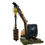 6-8t Excavator Backhoe Hydraulic Earth Auger Drill With S5 Auger for sale