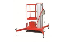 China Single Mast Aluminum Alloy Lift 6 - 16m Mobile Aerial Platform Lifter supplier