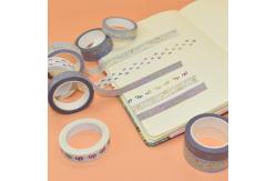 China Custom Foil Printing Japanese Washi Paper Tape Wholesale Washi Tape Personalizado supplier