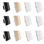 ABS 2 Gang Smart Light On Off RF433 3 Gang Wifi Switch White for sale
