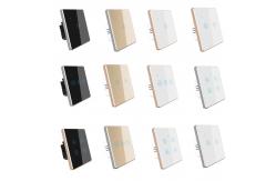 China ABS 2 Gang Smart Light On Off RF433 3 Gang Wifi Switch White supplier