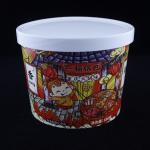 64oz Disposable Paper Buckets Fried Chicken Takeout Printed Food Packaging for sale