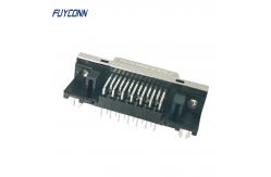 China Right Angle PCB SCSI Connector 26 pin Female MDR Connector supplier