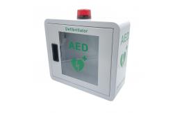 China Wall Mounted Defibrillator Cabinet , Customizable Metal AED Mounting Box supplier