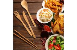 China Biodegradable Bamboo Drinking Straws With Cutlery Set For Hot Drinks supplier
