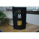Laminated Matte Black Tea Bags Packaging Aluminum Foil Coffee Bags for sale