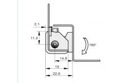 China Bright Chrome Window Door Hinges Commercial Adjustable Waterproof supplier