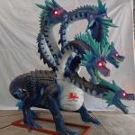 vivid sound Realistic Animatronic Animals Chinese Mythology Monsters Jiuying for sale