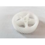 White Color POM Transmission Gears 1 Module 56T Right Hand Helical Gear for sale