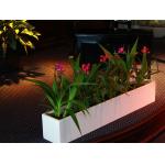 Factory direct sale light weight large rectangular white fiberglass flower pots for home and garden decorations for sale