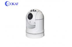 China Okaf Vehicle PTZ Camera IP / AHD / SDI / Analog White Dome Auto / Manual Focusing supplier