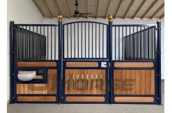 China 12 Ft Panel Length High Heat Treated Horse Stable Stalls Bamboo Wood Infill supplier