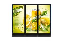 China Indoor Touch Screen Advertising Kiosk CMS Software LCD Displays Splicing Use supplier