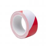 Flat White Red PVC Warning Tape For Marking Construction Sites for sale