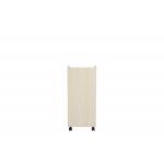 Children Home Office Wooden Book Rack White Oak Particle Board With Wheels