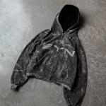 Full All Over Printing Hoodie No Strings Oversized Mens Raw Hem Hoodie for sale