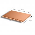Modern Simplify 94*60mm Aluminium Card Wallets Anodizing Gold Color for sale