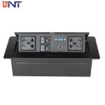 No MOQ Oval Button Desktop Pop Up Power Data Socket  Within 3-7 Days For Delivery for sale