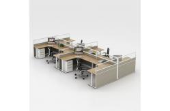 China 8 Seater Office Workstation Desks Thickness 25mm Modular Cubicle Workstation supplier