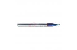China HRC65 High Hardness 1mm 2 Flutes Carbide Ball Nose Endmill For Titanium supplier