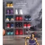 3 Layer Thickened Transparent Shoe Box 38*26cm Stackable Shoe Organizer for sale