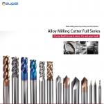 CNC Carbide End Mills 2 3 4 Flute Tungsten Machine Milling Cutter Tools Metal Key Seat Face Router Bit for sale