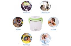 China Round Rechargeable Heated Lunch Box 220V Electric Lunch Box 40w supplier