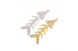 China Zircon Fish Bone Charm supplier