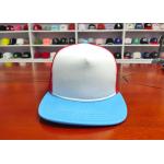High Quality 100% Cotton Mix Color Back Mesh Custom design logo Flat Bill  Snapback Caps Hats for sale