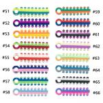 20 Sticks Ligature Ties Braces Orthodontic Elastic Rubber Bands Bicolor O Rings for sale