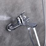 Washroom Rainfall Bath Shower Mixer Set Hot cold water Function