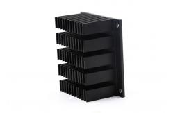 China Alodine Anodized Aluminum Heatsink Extrusion Profiles 6061 Alloy T5 Temper supplier