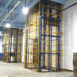 4 Post Cage Lift 3000kg Hydraulic Goods Elevator Fully Caged Cargo Elevator for sale