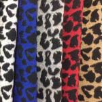 Red Green Zebra Leopard Tweed Wool Fabric Knitted 150CM Width for sale