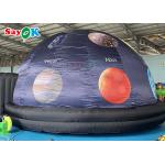 Customized Printed Inflatable Planetarium Black Projection Dome Tent For Science Display