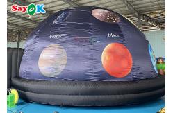 China Customized Printed Inflatable Planetarium Black Projection Dome Tent For Science Display supplier