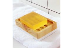China Wood Grain Bathroom Soap Stand Plastic supplier
