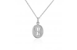 China ODM Sterling 925 Silver Pendant Custom Pattern Crystal Necklace supplier