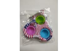 China American Flag Finger Fidget Toy triangle shape bubble FCC approval supplier